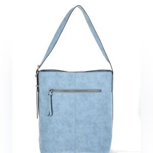 Time and Tru Sky Blue Shoulder Bag